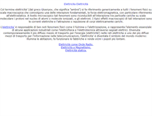 Tablet Screenshot of elettricita.com